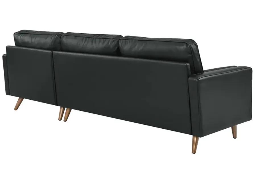 Valour 98" Leather Sectional 