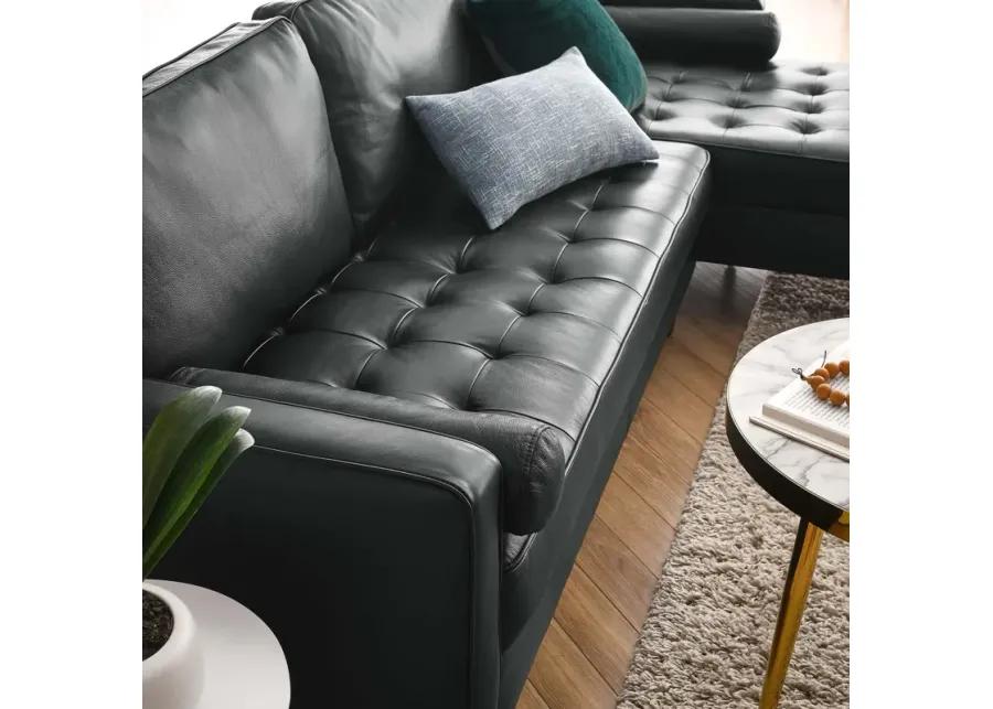 Valour 98" Leather Sectional 