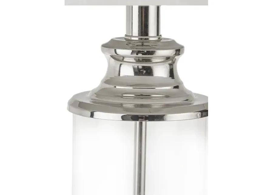 510 Design Clarity Silver Glass Cylinder Table Lamp Set of 2