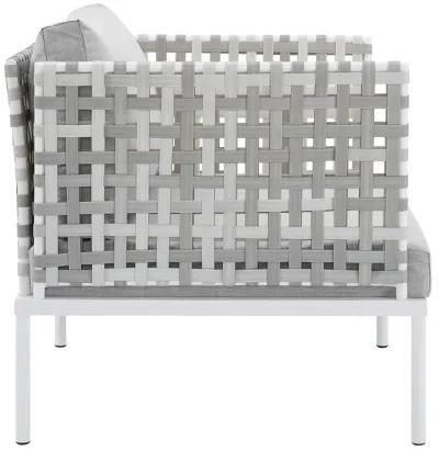 Harmony 8-Piece  Sunbrella® Basket Weave Outdoor Patio Aluminum Seating Set