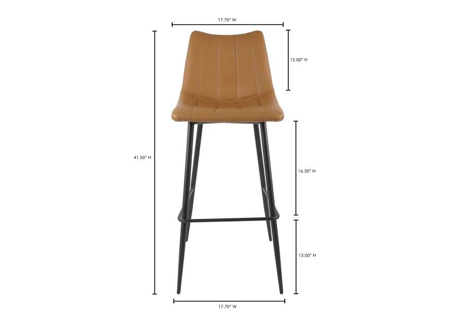 ALIBI BARSTOOL TAN-SET OF TWO