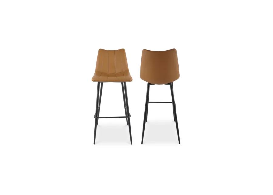 ALIBI BARSTOOL TAN-SET OF TWO