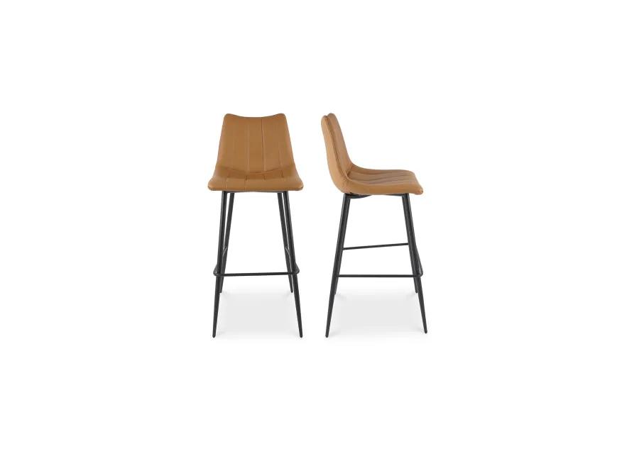 ALIBI BARSTOOL TAN-SET OF TWO