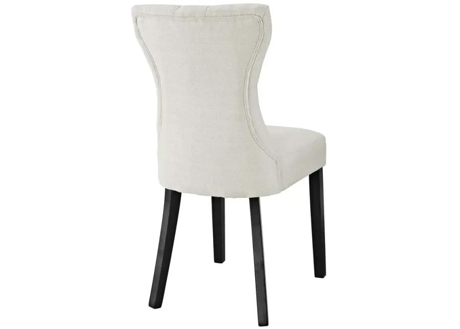 Silhouette Dining Side Chairs Upholstered Fabric Set of 2