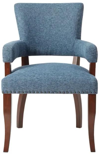 Madison Park Dawson Blue Arm Dining Chair