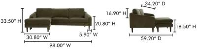 Quinn Sectional Cedar Green