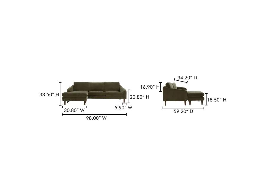 Quinn Sectional Cedar Green