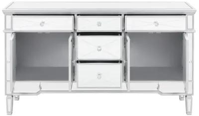 Duchess 5-drawer Accent Cabinet Silver