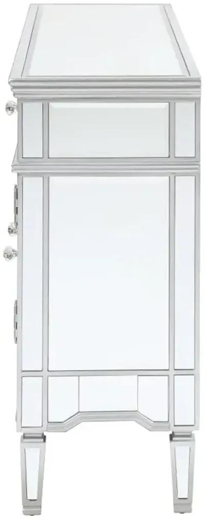 Duchess 5-drawer Accent Cabinet Silver