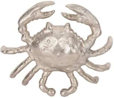 Metal, 7" Crab Deco Silver