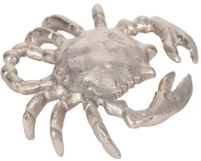 Metal, 7" Crab Deco Silver