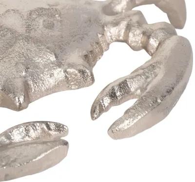 Metal, 7" Crab Deco Silver