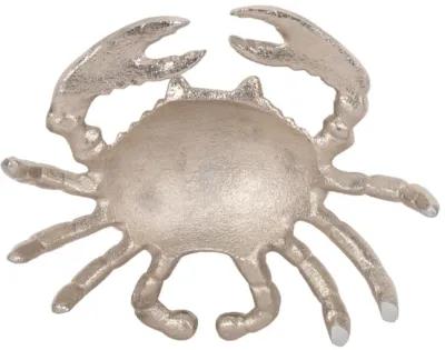 Metal, 7" Crab Deco Silver