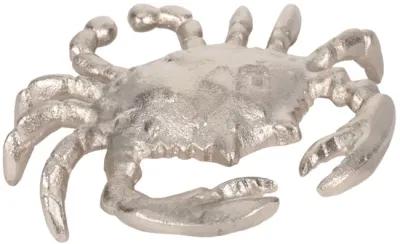 Metal, 7" Crab Deco Silver