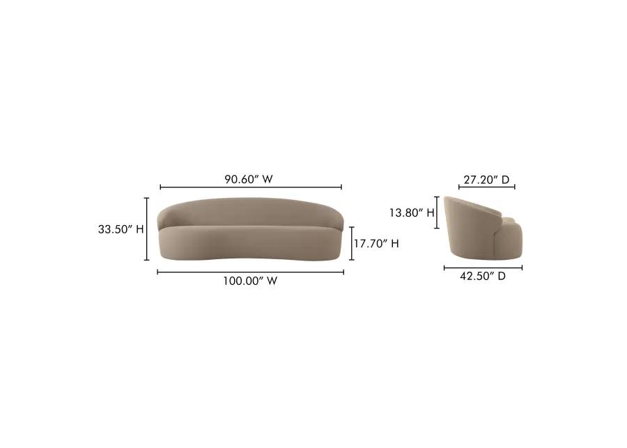 Cove Outdoor Sofa Taupe