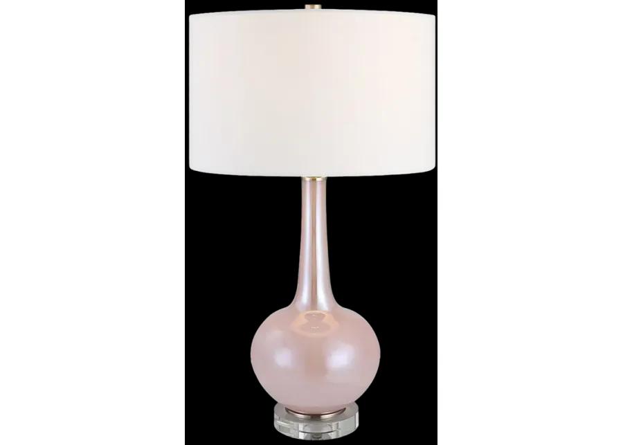 Rosa Pink Glass Table Lamp