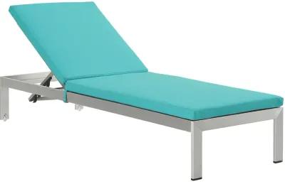 Shore Chaise with Cushions Outdoor Patio Aluminum Set of 4