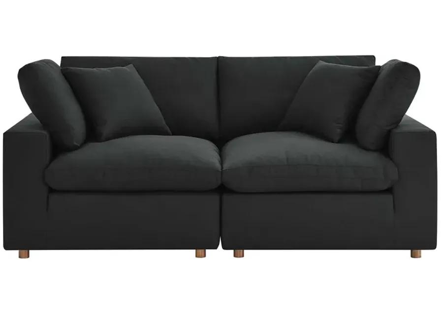 Commix Down Filled Overstuffed 2 Piece Sofa