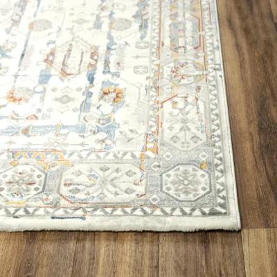 Westchester Ivory/Multi  Polypropylene/Polyester 8'8"x11'9" Rectangle Rug