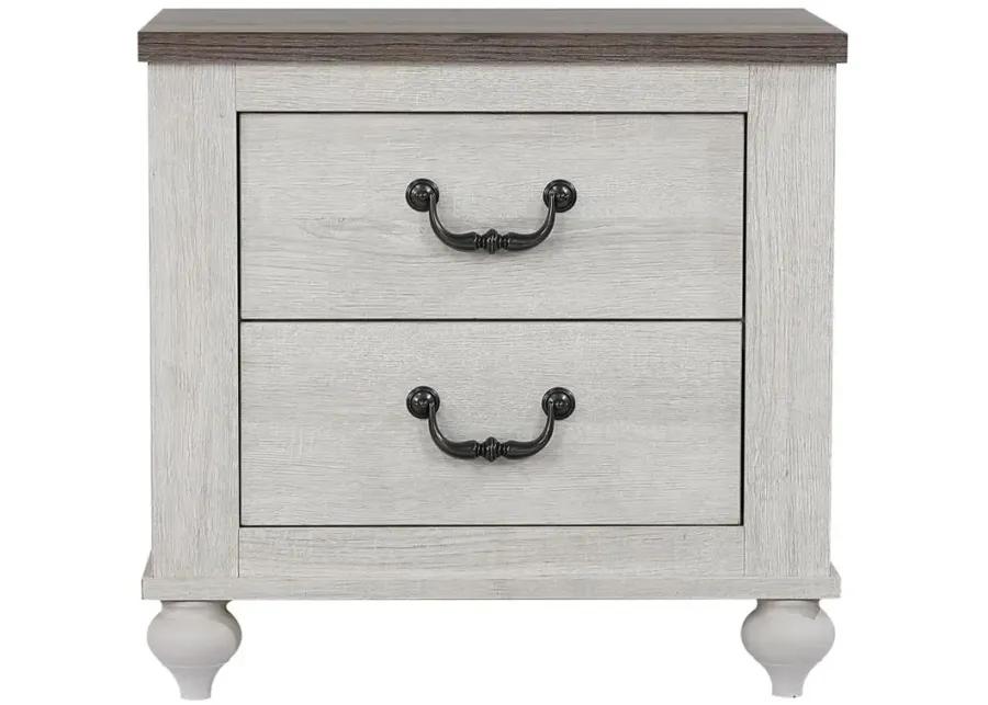 Stillwood 2-drawer Nightstand Vintage Linen