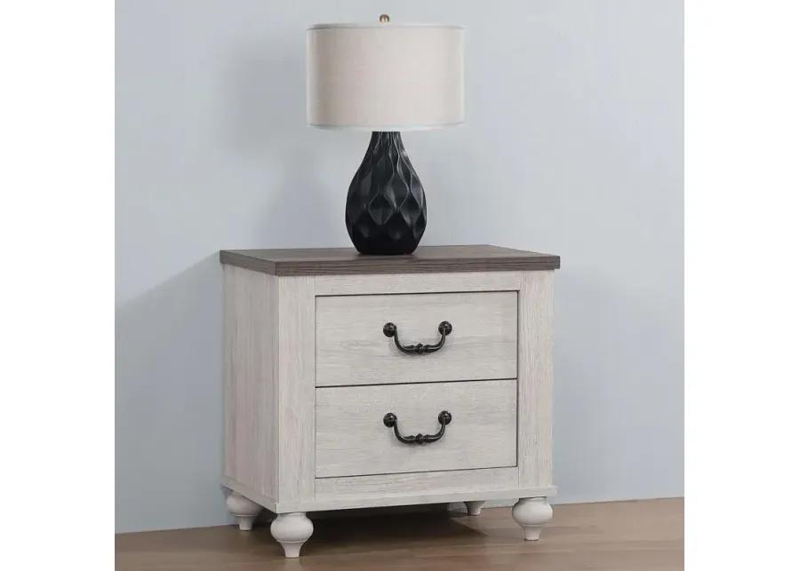 Stillwood 2-drawer Nightstand Vintage Linen