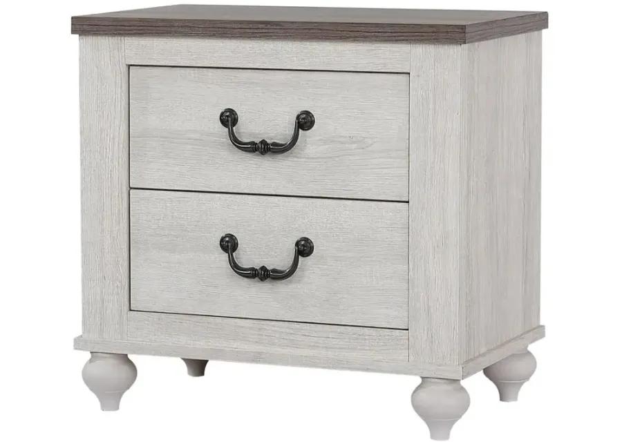 Stillwood 2-drawer Nightstand Vintage Linen