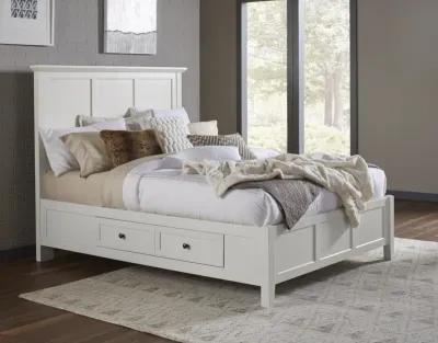 Paragon California King-size Four Drawer Storage Bed in White