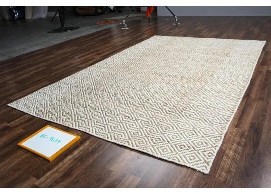 Ellington Natural  pattern  Jute / Wool  5' x 8' Rectangle Rug