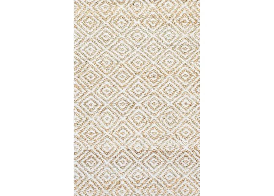 Ellington Natural  pattern  Jute / Wool  5' x 8' Rectangle Rug