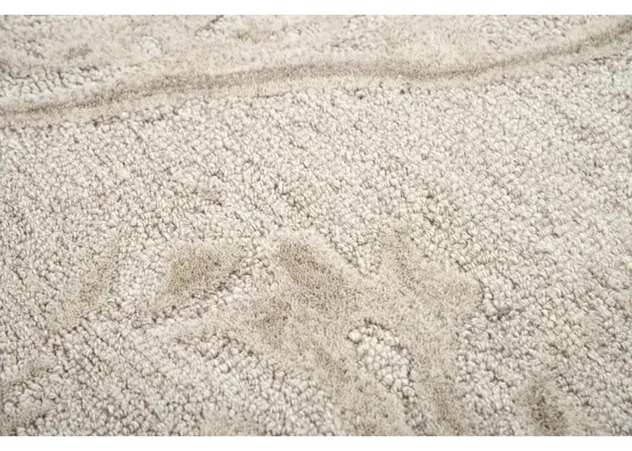 Fifth Avenue Beige Abstract Wool 9'x12' Rectangle Rug