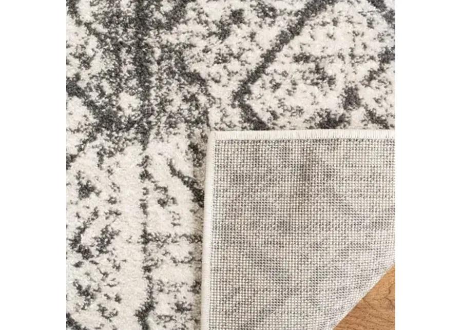 Adirondack Contemporary Silver / Black 2'-6" X 4' Powerloomed Rug