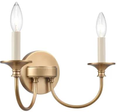 Cecil 14'' Wide 2-Light Vanity Light - Natural Brass