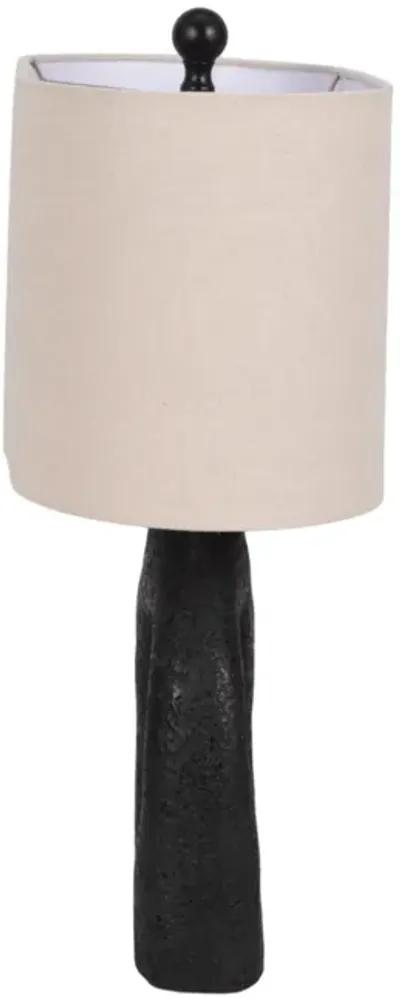 21" Open Cut-out Table Lamp, Black