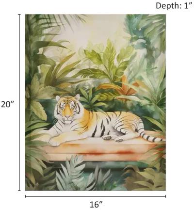 Jungle Tiger Canvas Wall Art