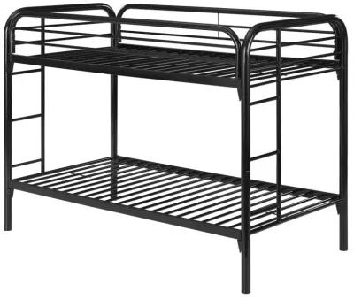 Morgan Twin Over Twin Bunk Bed Black