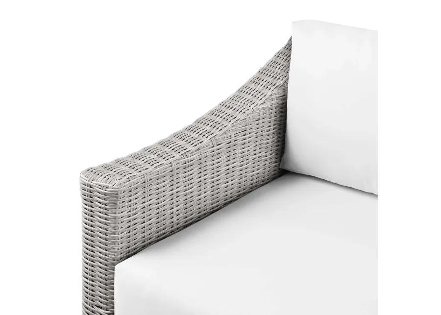 Conway Outdoor Patio Wicker Rattan Left-Arm Chair