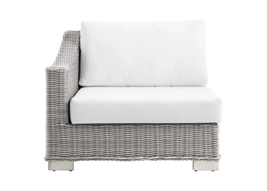 Conway Outdoor Patio Wicker Rattan Left-Arm Chair