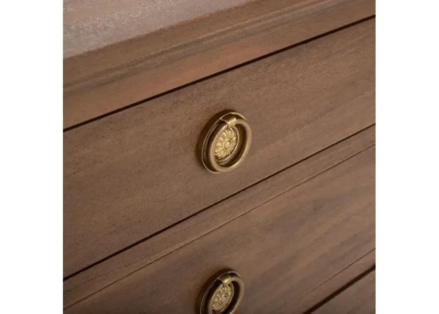 Lisabet 3 Drawer Wood Nightstand