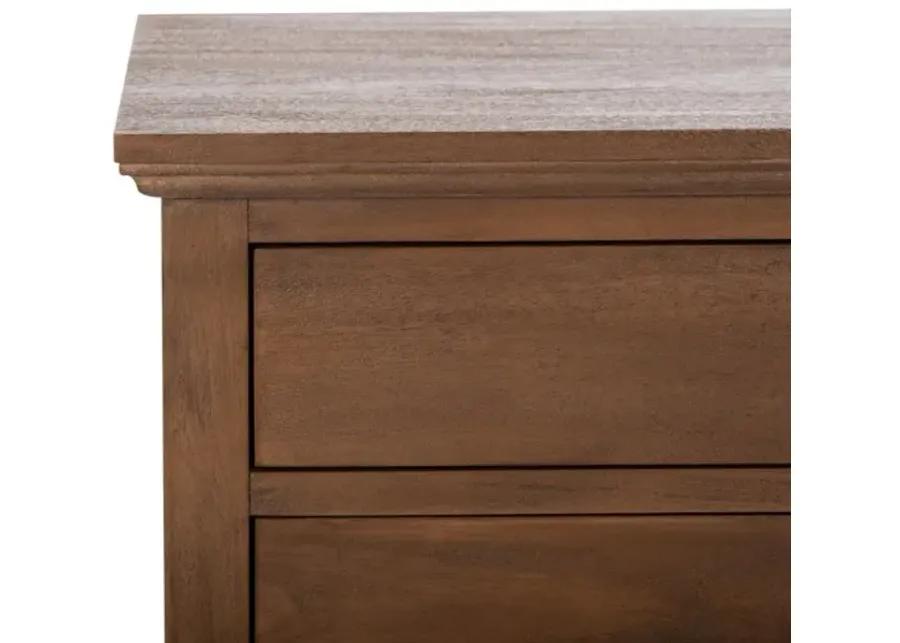 Lisabet 3 Drawer Wood Nightstand