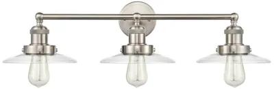 English Pub 28" Wide 3-Light Vanity Light - Satin Nickel