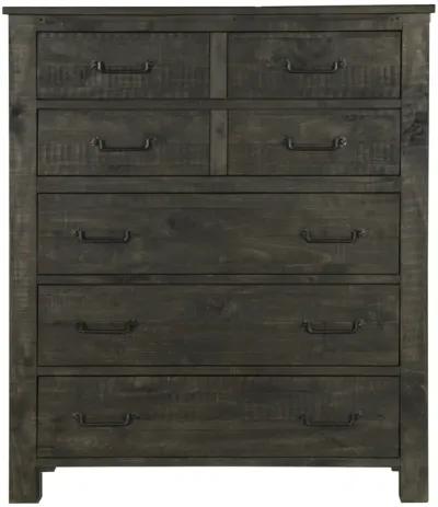 Abington 5 Drawer Chest in Weathered Charcoal