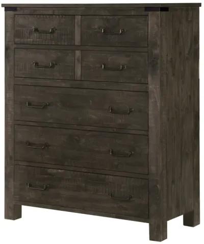 Abington 5 Drawer Chest in Weathered Charcoal