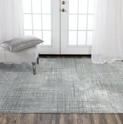 Couture Gray Abstract NZ Wool/Tencel Blend 9'x12' Rectangle Rug