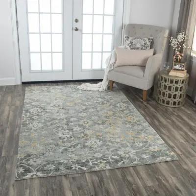 Artistry Gray Classic NZ Wool/Tencel Blend 10' x 13' Rectangle Rug