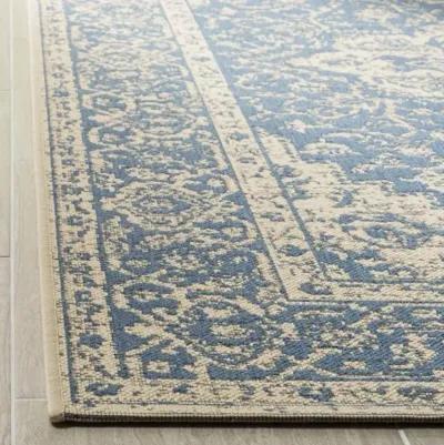 LINDEN 137 Collection LND137M-26 Blue / Creme 2'-2" X 6'