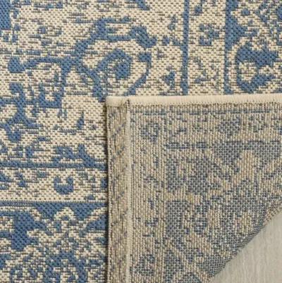 LINDEN 137 Collection LND137M-26 Blue / Creme 2'-2" X 6'