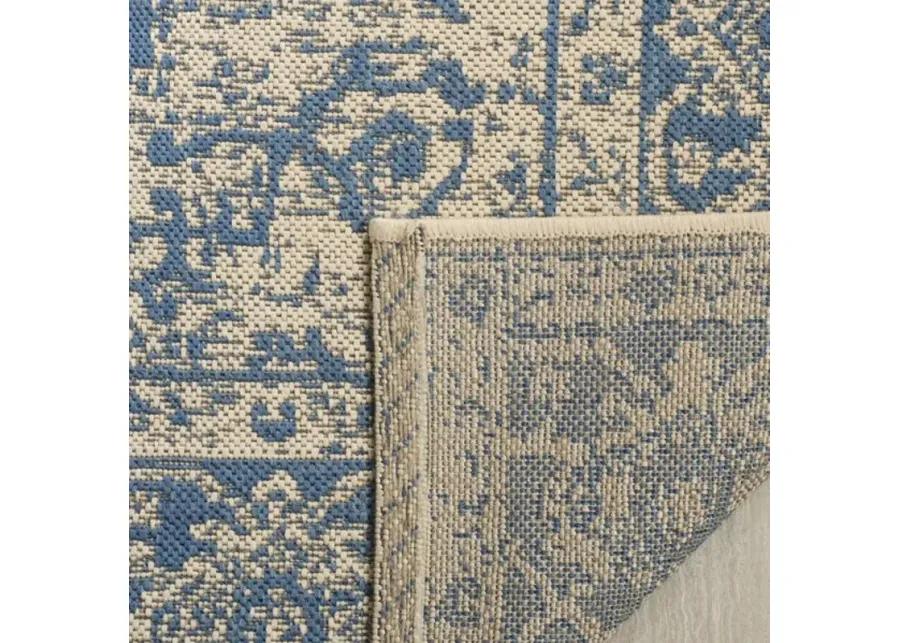 LINDEN 137 Collection LND137M-26 Blue / Creme 2'-2" X 6'