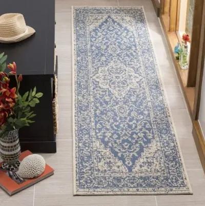 LINDEN 137 Collection LND137M-26 Blue / Creme 2'-2" X 6'