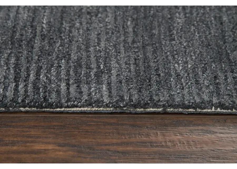 Fifth Avenue Dark Gray Solid Wool 10' x 13' Rectangle Rug