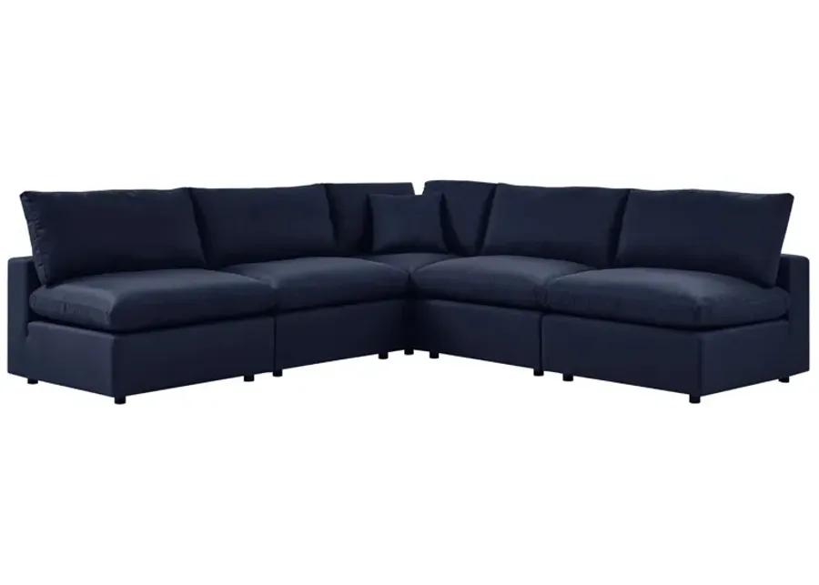 Commix 5-Piece Outdoor Patio Sectional Sofa